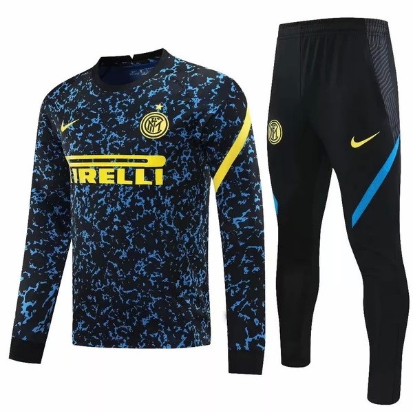 Trainingsanzug Inter Milan 2020-21 Blau Gelb